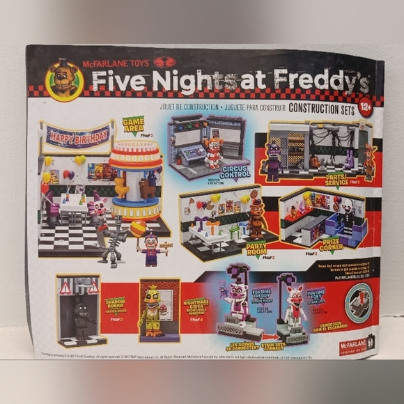 FNAF McFarlane Party Room Building Set #12692 Five Nights At Freddy's Incomplete - Picture 9 of 12